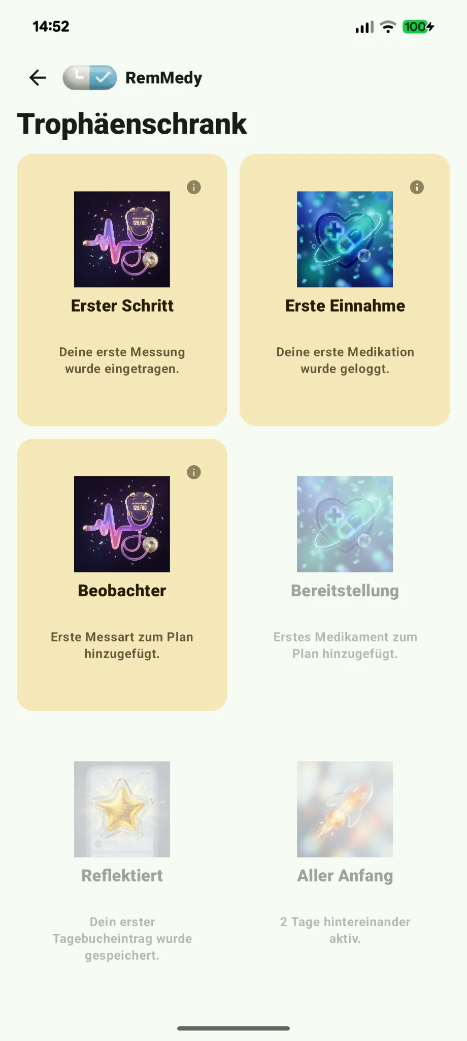 RemMedy Trophäen und Streaks